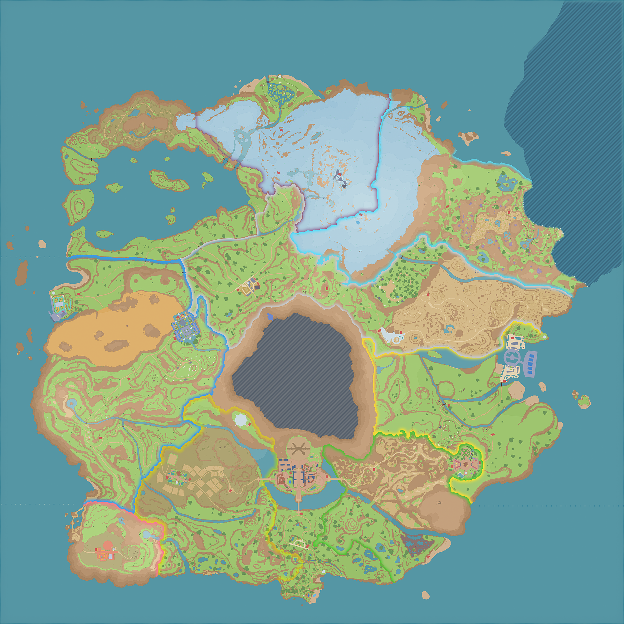 Paldea region map